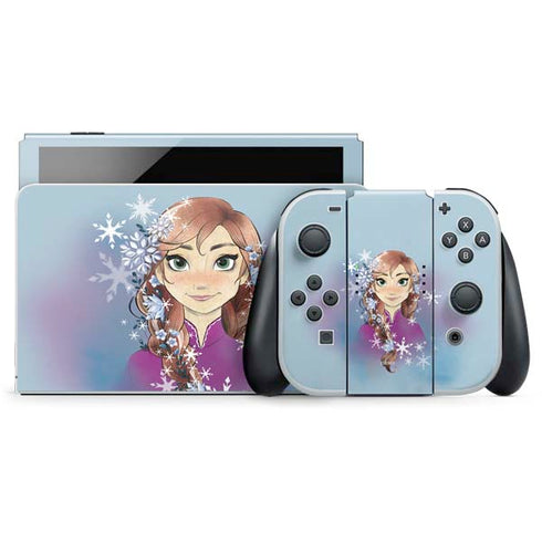 Disney Frozen Anna Portrait Nintendo Switch OLED (2021) Skin